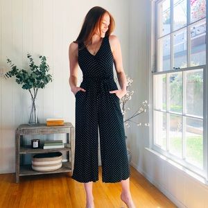 Who What Wear Polka Dot Jumpsuit